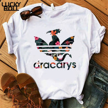 Laden Sie das Bild in den Galerie-Viewer, Sommer Dracarys T-Shirt für Frauen