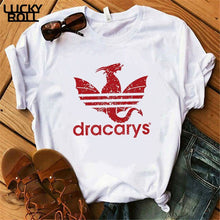 Laden Sie das Bild in den Galerie-Viewer, Sommer Dracarys T-Shirt für Frauen
