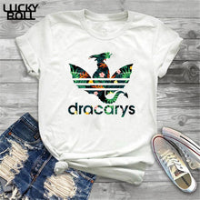 Laden Sie das Bild in den Galerie-Viewer, Sommer Dracarys T-Shirt für Frauen