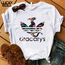 Laden Sie das Bild in den Galerie-Viewer, Sommer Dracarys T-Shirt für Frauen