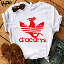 Laden Sie das Bild in den Galerie-Viewer, Sommer Dracarys T-Shirt für Frauen