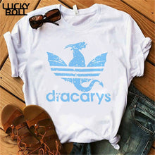 Laden Sie das Bild in den Galerie-Viewer, Sommer Dracarys T-Shirt für Frauen