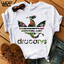 Laden Sie das Bild in den Galerie-Viewer, Sommer Dracarys T-Shirt für Frauen