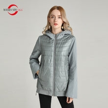 Laden Sie das Bild in den Galerie-Viewer, MODERN NEW SAGA 2020 Spring Women Jacket Fashion Women Coat Hooded Thin Cotton Padded Jacket Autumn Puffer Jacket Women Clothing