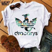 Laden Sie das Bild in den Galerie-Viewer, Sommer Dracarys T-Shirt für Frauen
