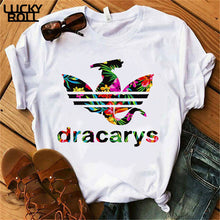 Laden Sie das Bild in den Galerie-Viewer, Sommer Dracarys T-Shirt für Frauen
