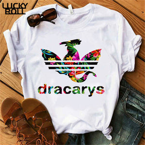 Sommer Dracarys T-Shirt für Frauen